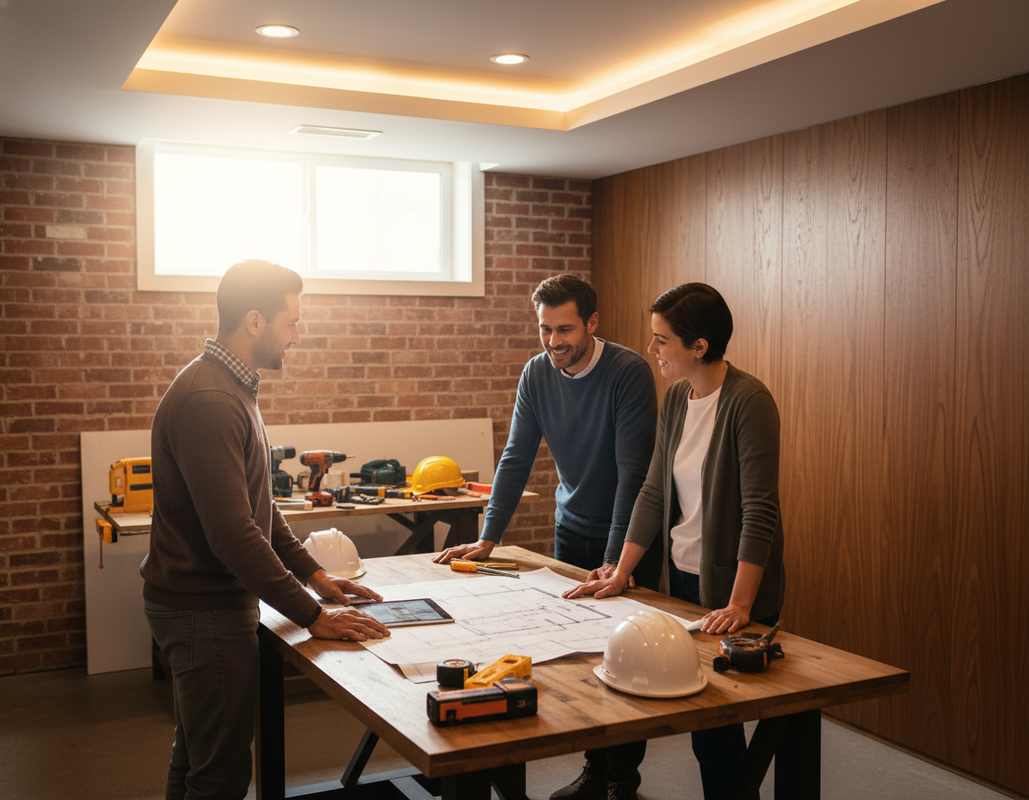 Basement Remodel in Bellevue